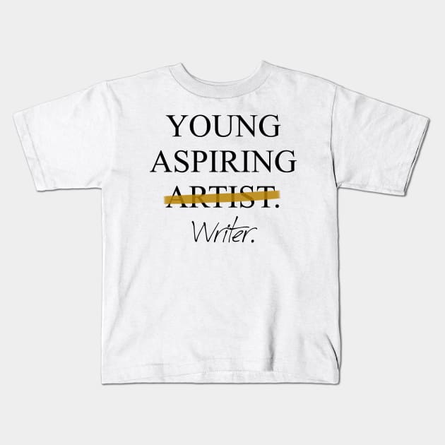 Young Aspiring Writer Kids T-Shirt by Pixhunter